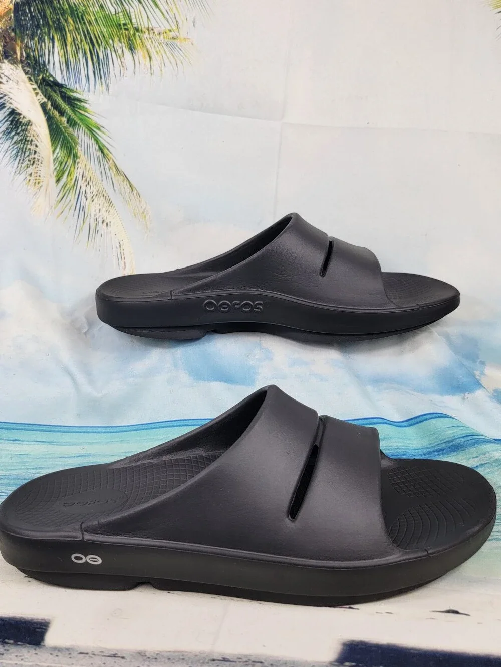 OOFOS OOahh Recovery Slides Mens 12